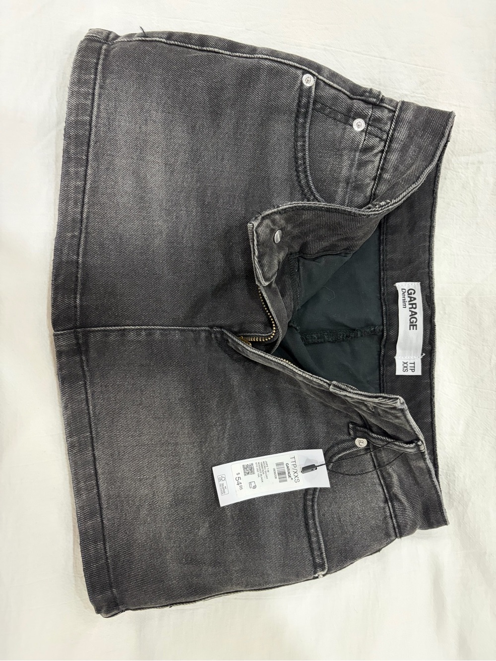 Garage Women’s Black Denim Mini Skirt - XXS